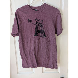 Victorian Selfie Graphic Unisex Purple Short Sleeve Tee M